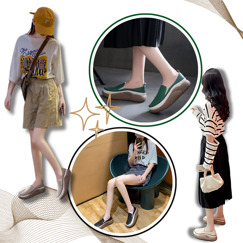 Lightweight Soft Platform Loafers - Vivid Color Palette - Ozerty