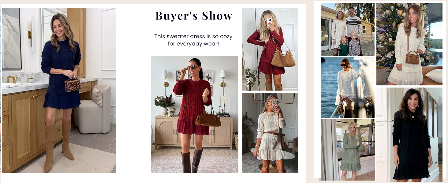 knit sweater dress